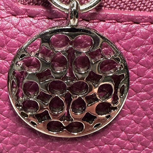 Coach Alexandra Purple Convertible Leather Shoulder Bag - Picture 3 of 13